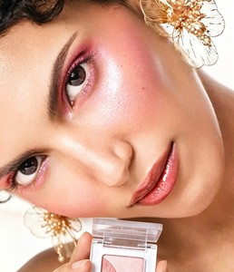 Palette de fards <span class=keywords><strong>à</strong></span> paupières carrée 2 couleurs, fards <span class=keywords><strong>à</strong></span> paupières mats et scintillants, illuminateur multi-usages, contouring, maquillage compact éclaircissant - Product Image 2