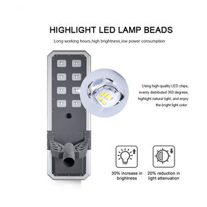 Vente flash : lampadaire solaire LED tout-en-un pour extérieur, étanche, corps en alliage d'aluminium, indice de protection IP65, pour l'éclairage <span class=keywords><strong>routier</strong></span> - Product Image 3