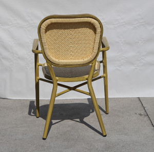 Antique Simple Foshan Modern Wicker Metal <span class=keywords><strong>Cafe</strong></span> &amp; Restr-uant Chair For Sale - Product Image 5