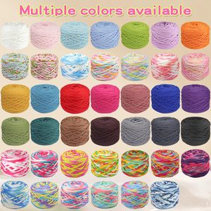 285g/roll 100% Polyester High Tenacity Dyed Fancy Yarn for Knitting <b>Rainbow</b>-Colored T-<b>Shirt</b> Yarn for Hand Knitting Crochet - Product Image 6