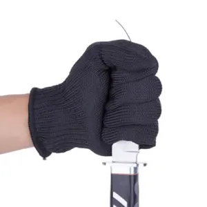 High strength polyester monofilament anti-cutting wear-resisting gloves for security protection