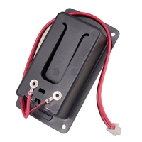 Caja de batería para pastilla de guitarra de 9V para bajo de guitarra, funda para compartimento con contactos de Cable, accesorios para bajo de guitarra