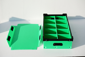 Pp Nhựa Có Thể Tái Chế Có Thể Gập Lại Lưu Trữ Thùng Có Thể Đóng Mở Container Cho Linh Kiện Điện Tử <span class=keywords><strong>Stackable</strong></span> Lưu Trữ Hộp - Product Image 3