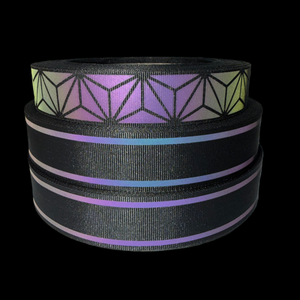 Kairen Style Anpassbare Reflektierende Elastische Gestreifte Polyester/Nylon Gurtbänder Wärmeübertragung Bedruckte Haustierhalsbänder für Draußen - Product Image 4