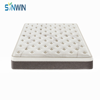 Matelas Euro Top Premium Durable Enroulable avec ressorts ensachés pour un confort durable et une décoration de chambre d'amis