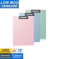 Porte-documents en plastique multicolores avec clip métallique discret, format A4, pour bureau, salle de classe, infirmière, médecin, professeur