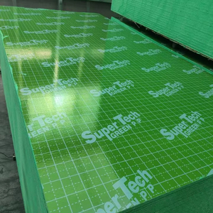 <span class=keywords><strong>Le</strong></span> <span class=keywords><strong>film</strong></span> marin en plastique vert de la feuille 18mm de contreplaqué de pp a fait face au contreplaqué pour la construction - Product Image 2