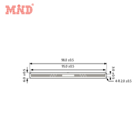 MIND ML9503 Monza R6P 95*3 мм этикетка UHF RFID для этикеток для одежды управление розничной торговлей, упаковка