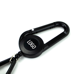 Automatic Retractable Plastic <b>Lighter</b> Holder With Carabiner Buckle Rectangular Simple Design For Storage - Product Image 3