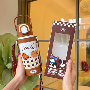 Kinder-Cartoon-Thermobecher aus Edelstahl 316, tragbarer, praktischer Wasserbecher, gut aussehender Becher mit großem Fassungsvermögen - Product Image 4