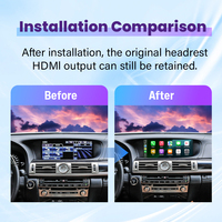 Untuk Lexus LS 2012-2015 Modul Antarmuka Android dengan Wireless Android Auto & CarPlay Qualcomm Binarytek