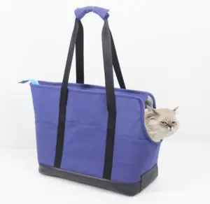 Bolsa de bichos de estimação para cachorros pequenos, portátil, suave, face, transportadora, para compras de metro com mordedor de segurança ajustável