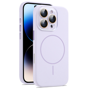Coque magnétique en silicone liquide pour <span class=keywords><strong>iPhone</strong></span> 17, compatible <span class=keywords><strong>iPhone</strong></span> 13, 15, 16, avec boutons métalliques et protection d'objectif, personnalisable - Product Image 2