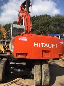 Venta de bajo precio en la excavadora de ruedas Hitachi EX160WD usada Componentes del motor de núcleo original Buen estado ubicado en Shanghai - Product Image 3