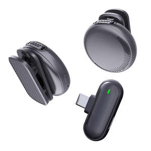 SX19 Grabación de <span class=keywords><strong>video</strong></span> portátil Micrófono Lavalier inalámbrico circular Tipo magnético Conector tipo C Cancelación de ruido para teléfonos celulares - Product Image 1