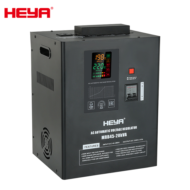 Hanging 20KVA Ultra Low Wide Input 45/90-280V AC 220V Automatic Voltage Regulators Stabilizers 16KW 20KW 50HZ 60HZ AVR
