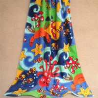 Promotion 100% Cotton Luxury Tropical Soft Adult & Child Beach Towels 70x140cm Printed Bath Towel