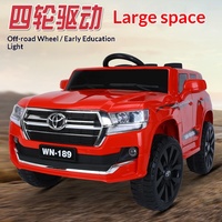 Voiture électrique pour enfants 12V, 4 roues, véhicule tout-terrain à batterie avec télécommande, jouet SUV en plastique rechargeable