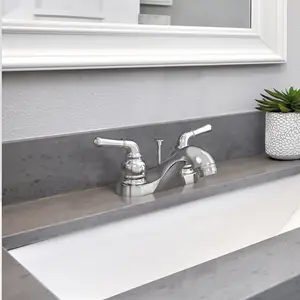 Wholesale Cheap Chrome Low Arc Centerset 2 Handle Bathroom Basin Faucet