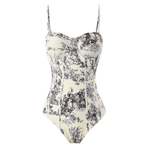 Nouveau <span class=keywords><strong>maillot</strong></span> <span class=keywords><strong>de</strong></span> <span class=keywords><strong>bain</strong></span> une pièce européen et américain <span class=keywords><strong>Maillot</strong></span> <span class=keywords><strong>de</strong></span> <span class=keywords><strong>bain</strong></span> imprimé <span class=keywords><strong>rétro</strong></span> amincissant pour femmes - Product Image 2