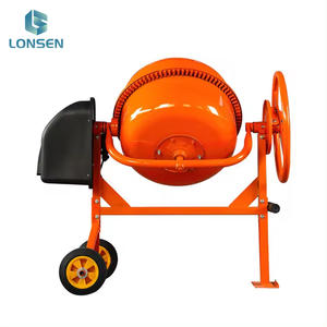180L Tragbarer Elektrischer Stahl-Zementmischer mit Manueller Wasserversorgung und Rädern für Gartenwege & Steingartenbau - Product Image 2