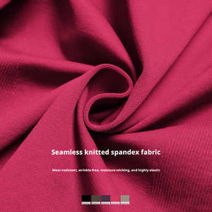 Ensemble de yoga 2 pièces sans couture, respirant et recyclable pour femme – Haut tricoté dos nu et bas sculptant pour la course et l'entraînement - Product Image 4