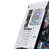 Lovingcool Casing Pc Gaming penuh Casing Gaming putih kabinet Pc M-ATX ATX Casing komputer Casing menara Pc Atx kabinet Gamer