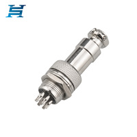 Entrega de fábrica Envío en 7 días Enchufe de aviación GX12-Conector de núcleo chapado en oro de grado industrial 2 3 4 5 6 7-Macho/Hembra