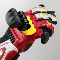 Gants de moto Alien Monster CE chauds, imperméables, en cuir ESA, protection en PVC