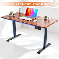 Cadre de bureau assis-debout électrique à hauteur réglable avec moteur unique, version e-commerce, pour table de bureau (optionnel)