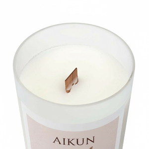 AIKUN Factory Supplier Natural Handmade Natural Scented Matte Glass <b>Candle</b> for Home Fragrance Custom Size Label Packaging - Product Image 2