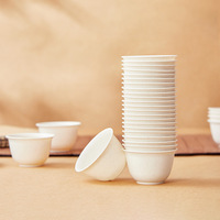 Choix éco-responsable : Petites tasses à thé jetables en coque de riz pour café et usage quotidien