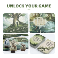 Nicht-Klebende Pro-Shuffling-Präsentationsbox mit Magnetverschluss – Airship Storm Fog Challenge Maßgeschneidertes Deluxe Kooperatives Brettspiel
