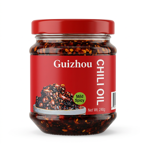 Huile de piment épicée authentique du Guizhou sans OGM, 240g, pour assaisonnement des plats et nouilles, durée de conservation de 24 mois, faible MOQ - Product Image 1