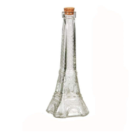 Bouteille diffuseur de roseau en verre Tour Eiffel 200ml avec surface gravée par joint en liège