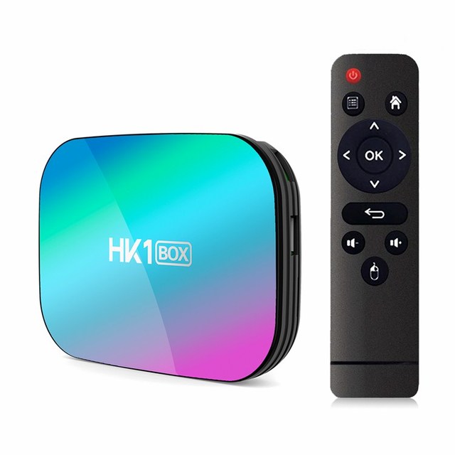 Android 9.0 TV Box 4GB RAM 128GB ROM Big Storage Player HK1 BOX S905X3 Quad-Core 2.4G/5.0G 3D HD 8K4K H.265 Smart TV Box