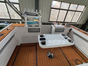 8.8m Fábrica Custom Center Console Catamarã Pesca Barco Motor de popa Deep V <span class=keywords><strong>Twin</strong></span> <span class=keywords><strong>Hull</strong></span> Alumínio Cruiser <span class=keywords><strong>Boat</strong></span> para venda - Product Image 5
