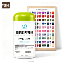 Poudre acrylique en vrac personnalisée pour ongles, ensemble de poudres acryliques onctueuses en vrac, couleurs rose et transparent, vente en gros