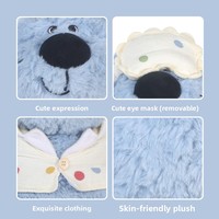 Peluche Souris Adhésive Zhuoqus Slow Town, Coussin Compagnon Unisexe en Polyester et Coton PP, 31-50cm, Cadeau d'Anniversaire Idéal 14+