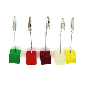 Biểu tượng tùy chỉnh văn phòng máy tính để bàn nhựa <span class=keywords><strong>Memo</strong></span> <span class=keywords><strong>Clip</strong></span> chủ đứng với kim loại <span class=keywords><strong>Clip</strong></span> - Product Image 3