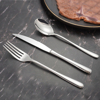 Ensemble de Couverts de Luxe en Acier Inoxydable pour Mariage – Cuillère, Fourchette et Couteau – Vaisselle Occidentale – Vente Chaude