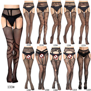 Haut de cuisse <span class=keywords><strong>grande</strong></span> dame avec porte-jarretelles intégré <span class=keywords><strong>bas</strong></span> Stretch Sexy résille femmes entrejambe ouvert <span class=keywords><strong>bas</strong></span> <span class=keywords><strong>grande</strong></span> <span class=keywords><strong>taille</strong></span> - Product Image 5