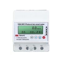 Medidor de Energía Eléctrica Bidireccional Fotovoltaico WiFi 4P, Versión en Inglés, Inteligente, Monofásico