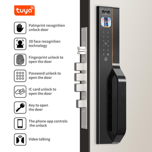 Glomarket Serrure Intelligente Automatique Push-Pull avec IA, Détection Biométrique des Veines Palmaires, Carte, Mot de Passe Virtuel, Accès Sans Clé, Quincaillerie de Porte ODM OEM - Product Image 2