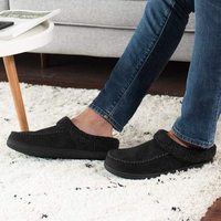 2024 nouveau Design hommes mousse à mémoire de forme intérieur pantoufles mocassin maison pantoufles maison extérieur jardin chaud hiver pantoufles TPR caoutchouc