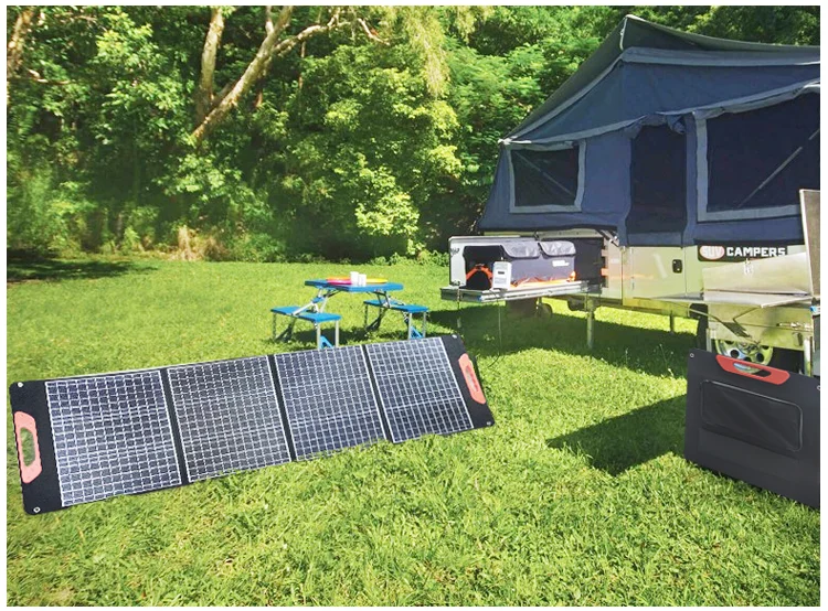 150W Foldable Solar Panel System Portable Flexible Solar Panel For Home Solar Generator - Portable Solar Panel - 7