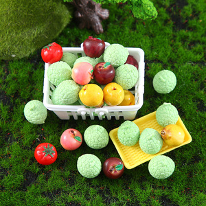 Nouvelles perles en résine simulée en forme <span class=keywords><strong>de</strong></span> mini-fruits (pomme, myrtille), à trou droit, pour accessoires <span class=keywords><strong>de</strong></span> bijoux DIY - Product Image 2