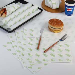 Papel para Hornear Antigrasa Recubierto de PE Virgen de Grado Alimenticio, Separador Ecológico para Bandejas de Pan, Pasteles, Hamburguesas y Sándwiches, Logotipo Personalizado - Product Image 2
