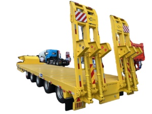 Semirremolque de Cama Baja Usado y Personalizable con Estructura Estable para Transporte de Excavadoras - Product Image 1