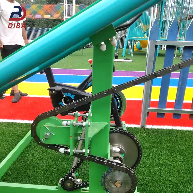 Pretpark Apparatuur Mankracht Rijden Mini Achtbaan Trein Menselijke Kracht Achtbaan Unpowered Achtbaan Voor Kinderen